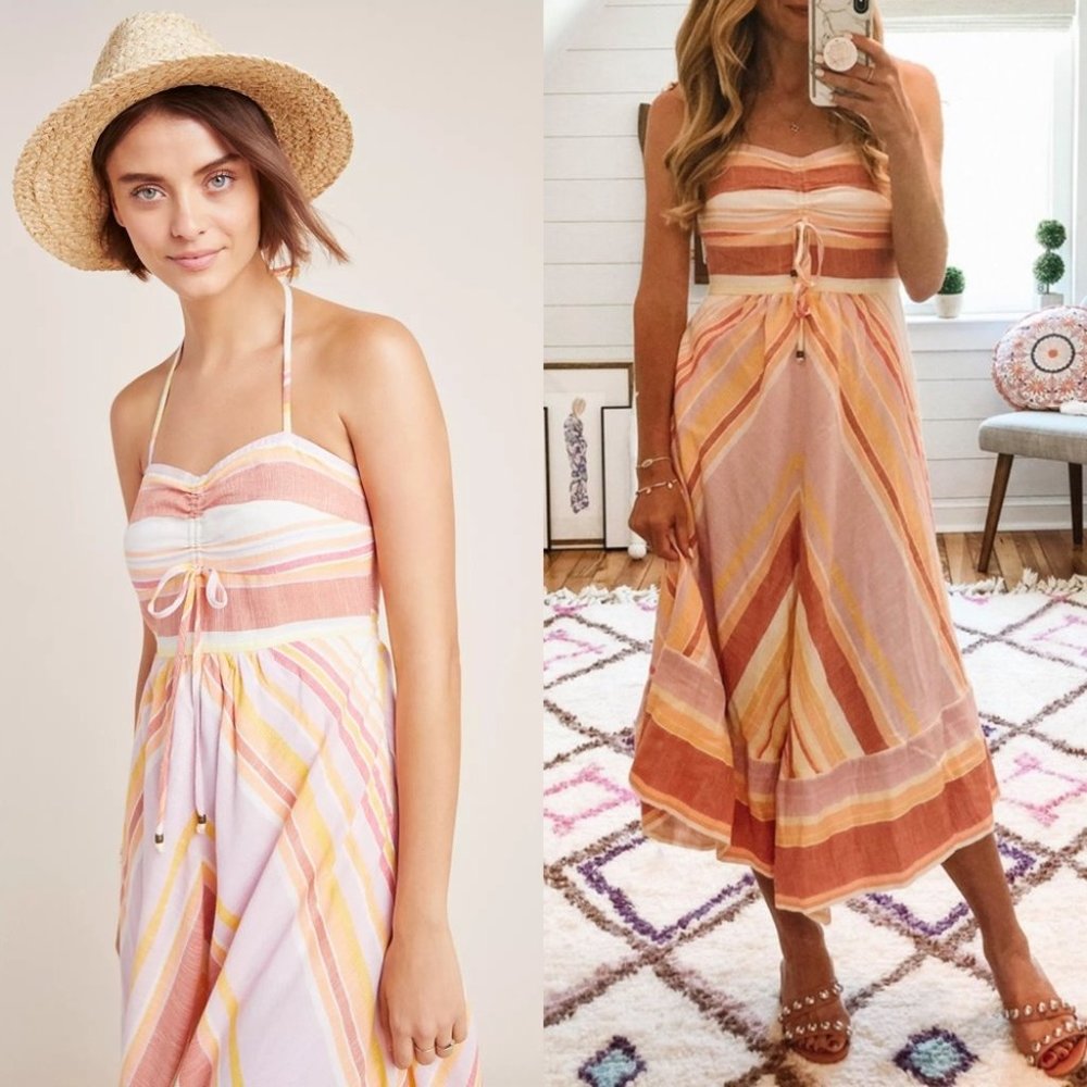 Anthropologie Multicolor Halter Dress - Picture 2 of 13